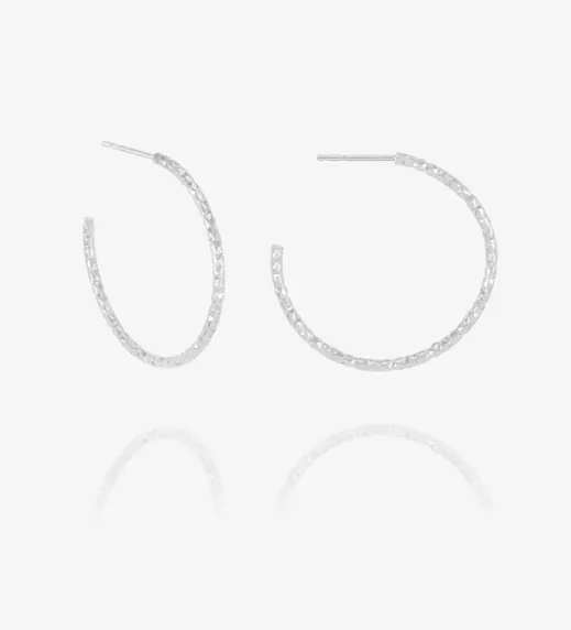 Shimmering Sun Oversized Hoop Earrings